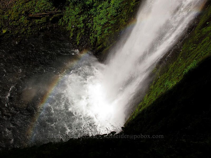 Tunnel Falls rainbow [Eagle Creek Trail, Columbia River Gorge, Hood River County, Oregon]