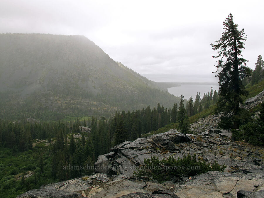 Cathedral Peak & Fallen Leaf Lake [Tamarack Trail, Lake Tahoe Basin, El Dorado County, California]