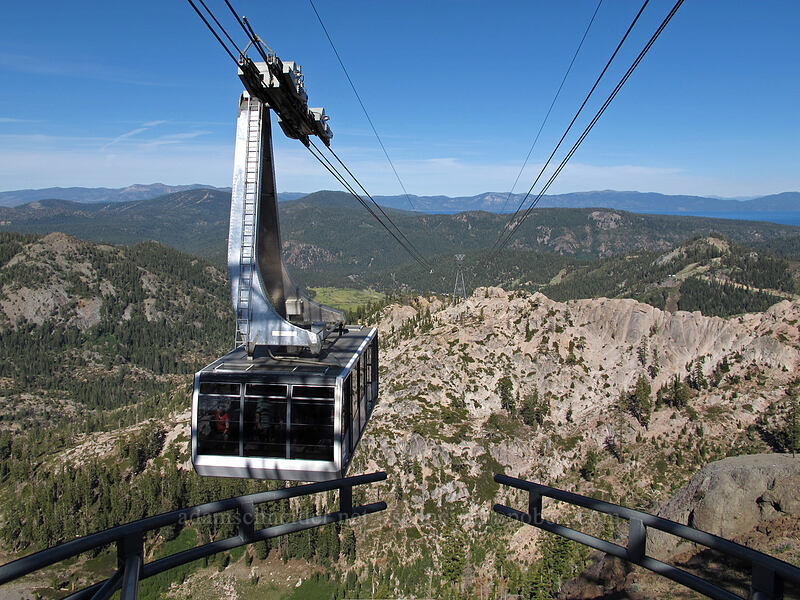 approaching tram car [High Camp, Squaw Valley, Placer County, California]