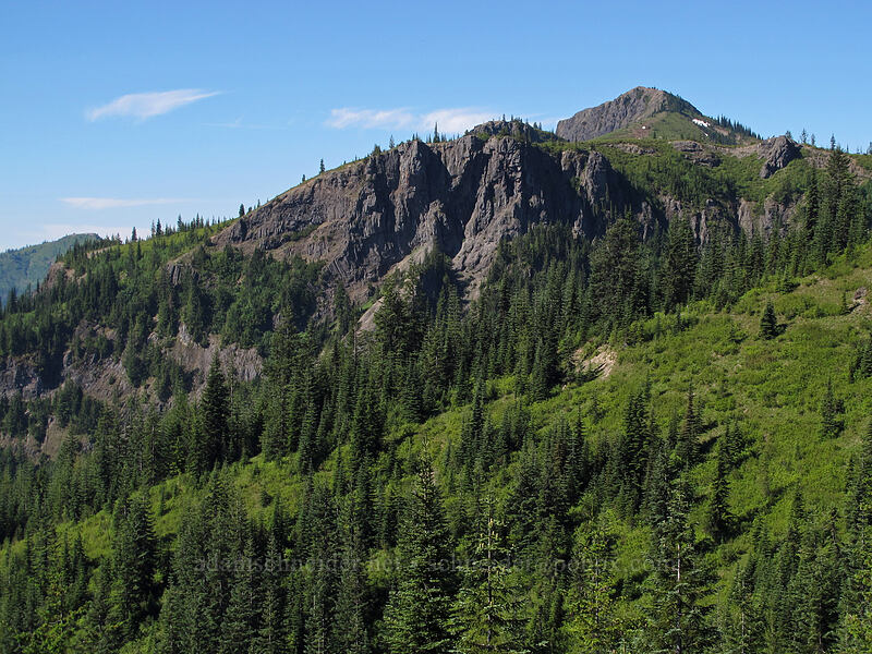 Peak 5205, Peak 5445, & Jumbo Peak [Sunrise Trail, Gifford Pinchot National Forest, Skamania County, Washington]