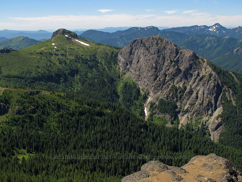 Jumbo Peak & an unnamed mountain [Sunrise Peak, Gifford Pinchot National Forest, Skamania County, Washington]