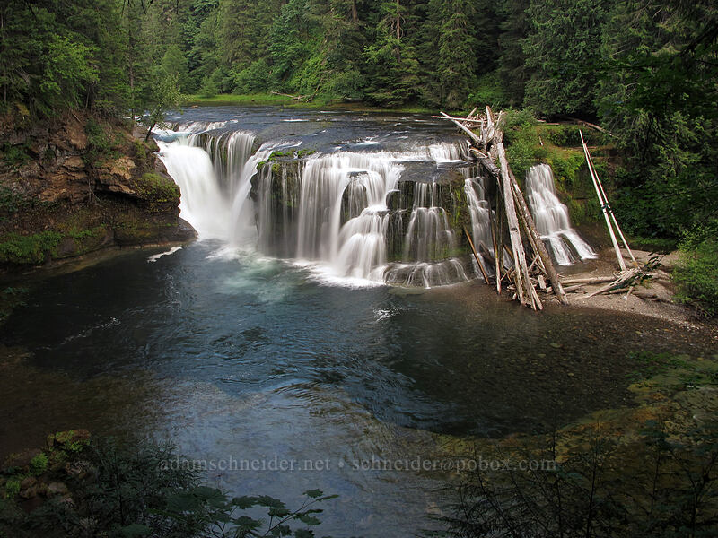 Lewis River Lower Falls [Lower Falls Recreation Area, Gifford Pinchot National Forest, Skamania County, Washington]