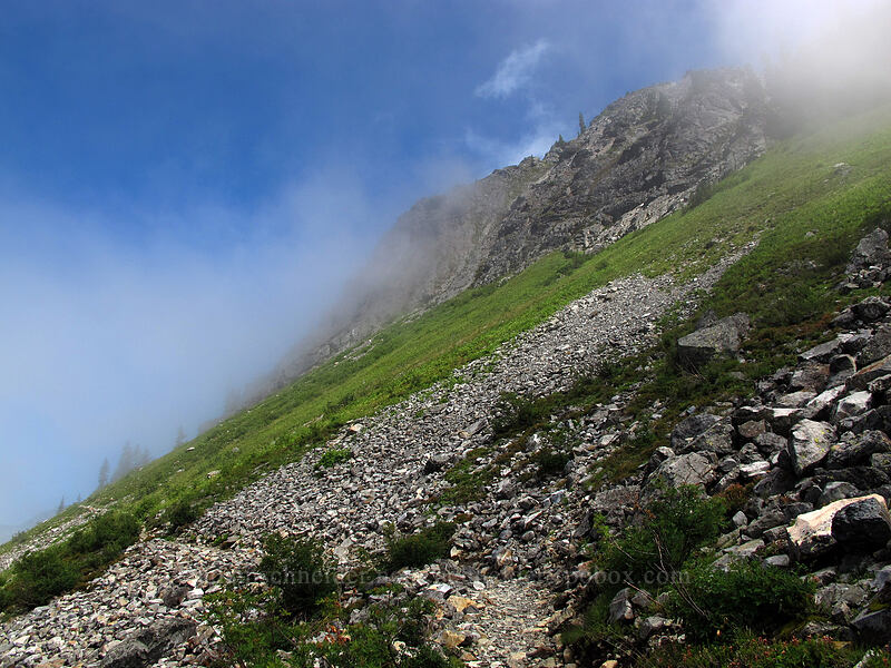 talus slope below Kendall Peak [Pacific Crest Trail, Alpine Lakes Wilderness, King County, Washington]