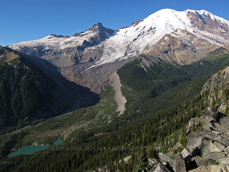 Mt. Rainier & Emmons Glacier [Emmons Overlook, Mount Rainier National Park, Pierce County, Washington]