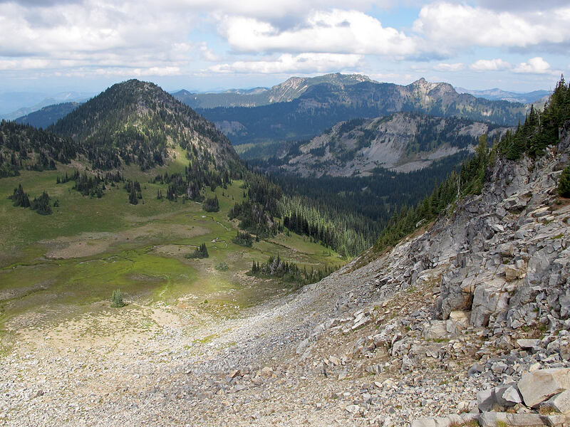 Huckleberry Basin & McNeeley Peak [Sourdough Ridge Trail, Mount Rainier National Park, Pierce County, Washington]