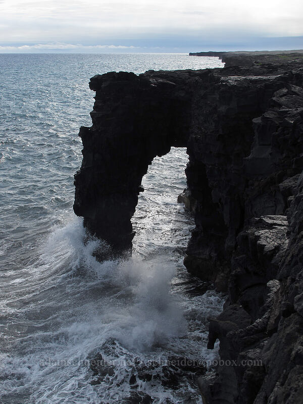 Holei sea arch [Chain of Craters Road, Hawaii Volcanoes National Park, Big Island, Hawaii]