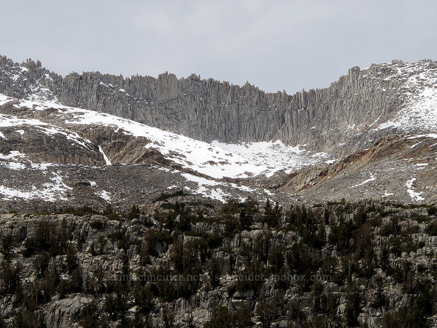 rough ridgeline [Morgan Pass Trail, John Muir Wilderness, Inyo County, California]