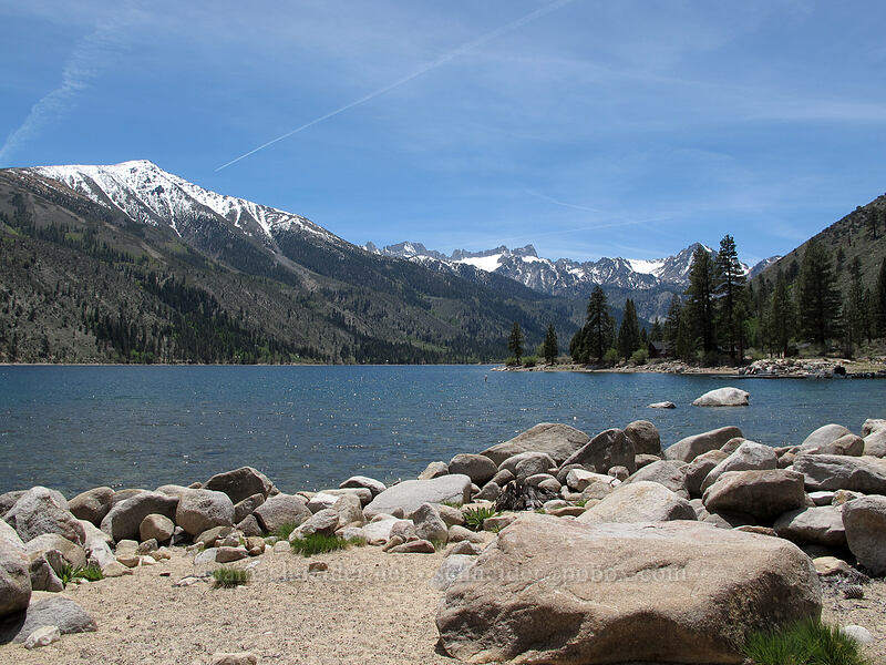 Lower Twin Lake & Crater Crest [Twin Lakes Road, Toiyabe National Forest, Mono County, California]