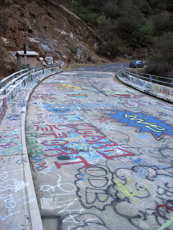 graffiti on Ward's Ferry Bridge [Ward's Ferry Road, Tuolumne County, California]