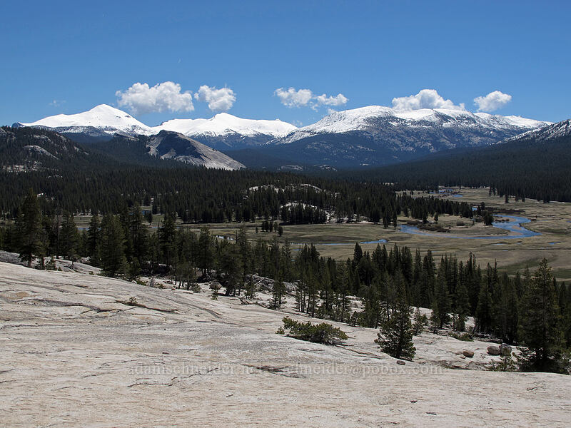 Mt. Dana, Mt. Gibbs, & Mammoth Peak [Pothole Dome, Yosemite National Park, Tuolumne County, California]
