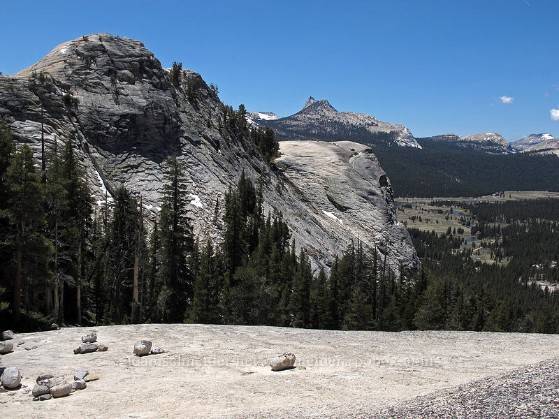 Lembert Dome & Cathedral Peak [Dog Dome, Yosemite National Park, Tuolumne County, California]