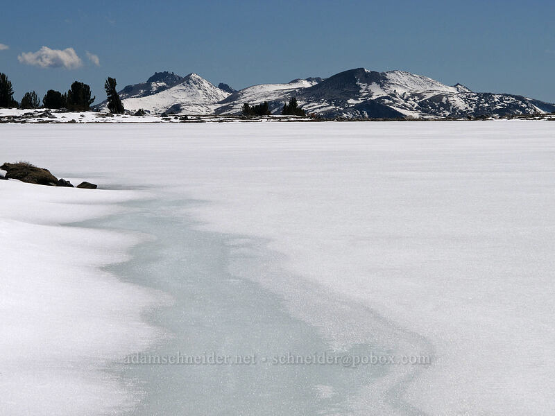 frozen lake [Gaylor Lake Trail, Yosemite National Park, Tuolumne County, California]