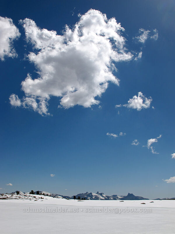 clouds & snow [Gaylor Lake Trail, Yosemite National Park, Tuolumne County, California]