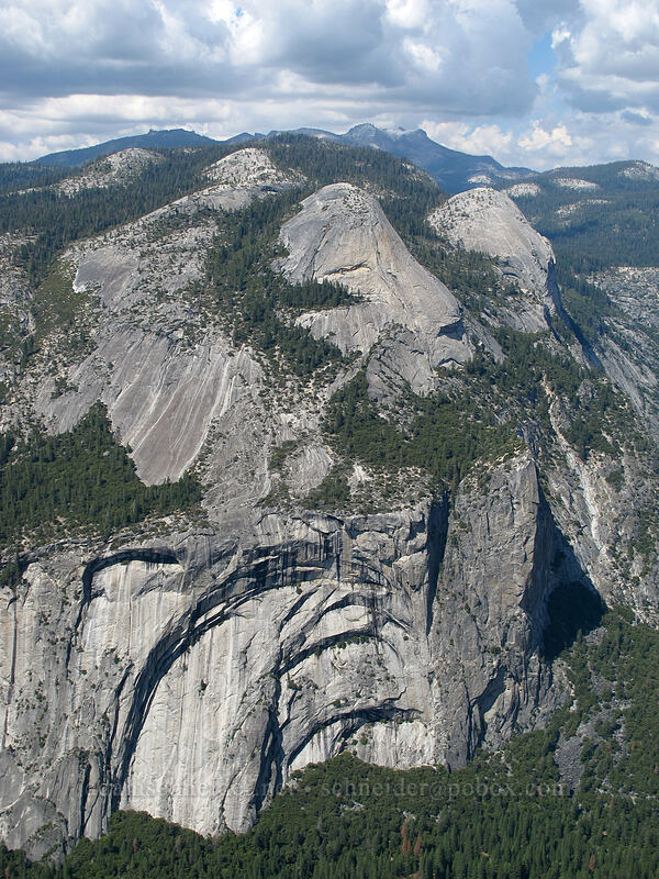 North Dome & Royal Arches [Glacier Point, Yosemite National Park, Mariposa County, California]