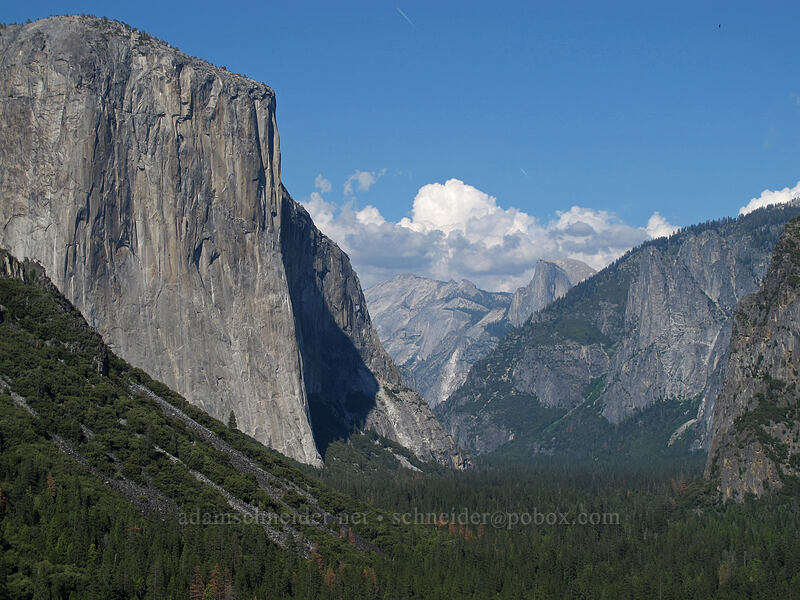 El Capitan & Yosemite Valley [Tunnel View, Yosemite National Park, Mariposa County, California]