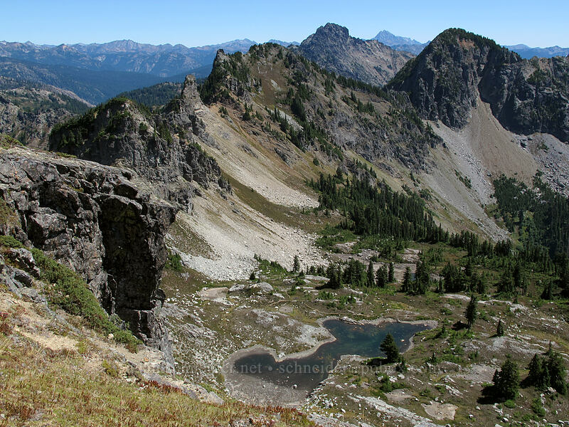 basin below Alta Mountain [Alta Mountain, Alpine Lakes Wilderness, Kittitas County, Washington]