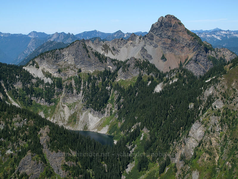 Mt. Thomson & Alaska Lake [Alta Mountain summit, Alpine Lakes Wilderness, Kittitas County, Washington]