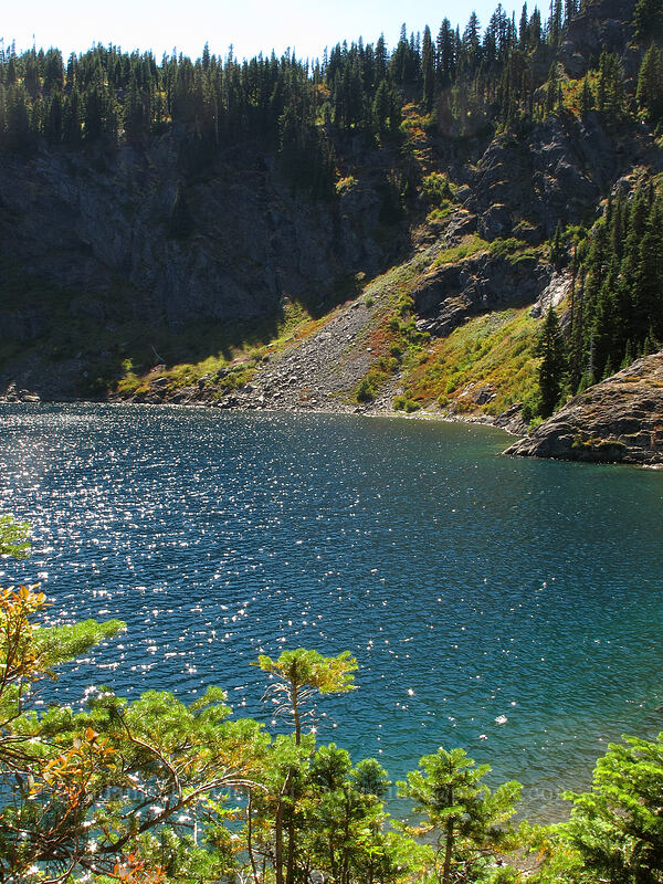 sparkles on Rachel Lake [Rachel Lake Trail, Alpine Lakes Wilderness, Kittitas County, Washington]