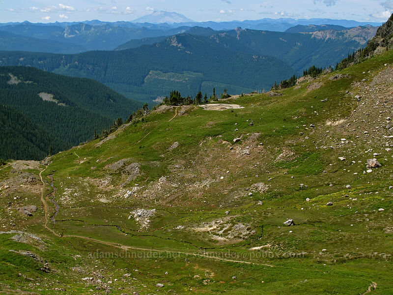 Jordan Basin & Mt. St. Helens [Goat Ridge Trail, Goat Rocks Wilderness, Lewis County, Washington]
