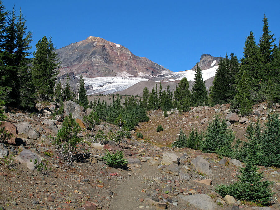 Middle Sister & Prouty Point [Middle Sister climber's trail, Three Sisters Wilderness, Deschutes County, Oregon]