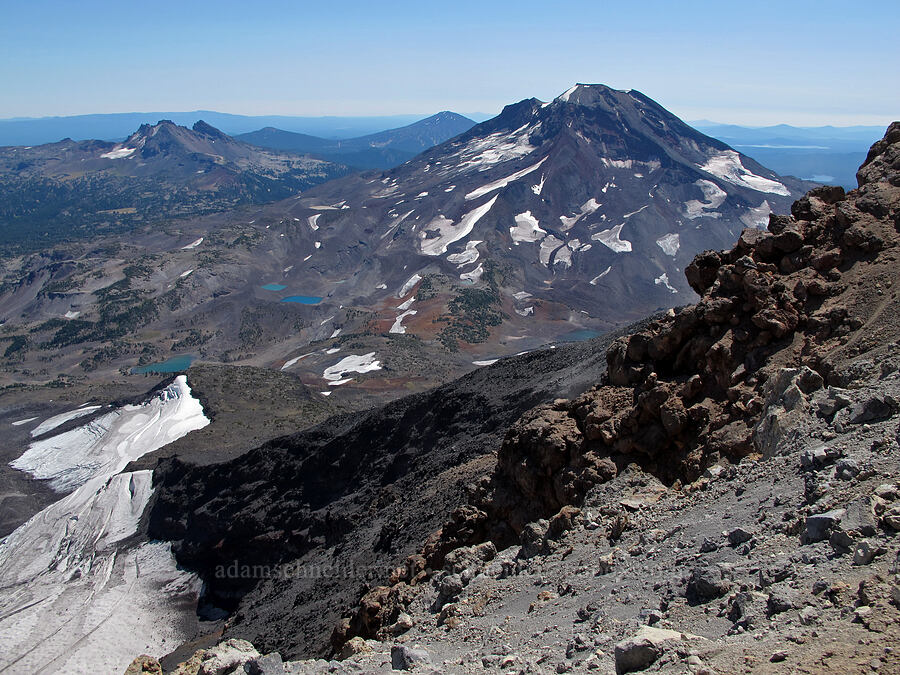 South Sister & Broken Top [Middle Sister, Three Sisters Wilderness, Deschutes County, Oregon]