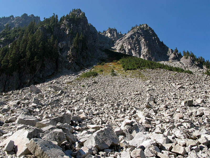Surprise Mountain & talus [Pacific Crest Trail, Alpine Lakes Wilderness, King County, Washington]
