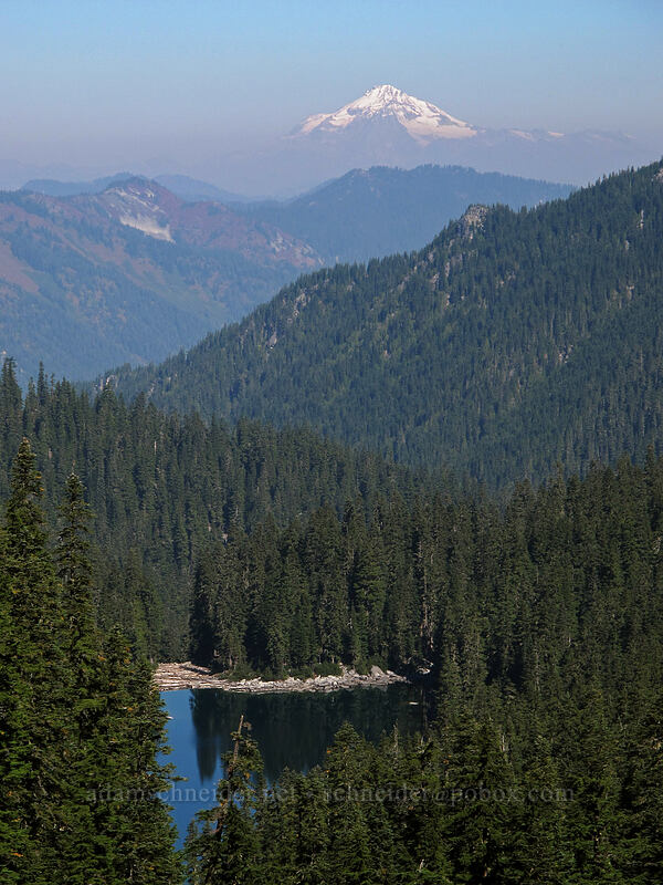 Glacier Lake & Glacier Peak [Pacific Crest Trail, Alpine Lakes Wilderness, King County, Washington]