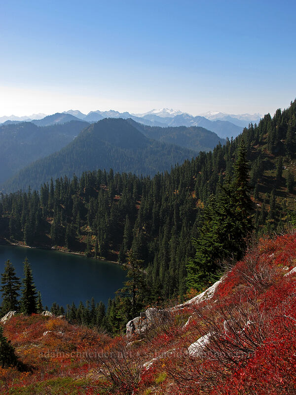 Lake Valhalla & mountains to the south [Mt. McCausland, Henry M. Jackson Wilderness, Chelan County, Washington]