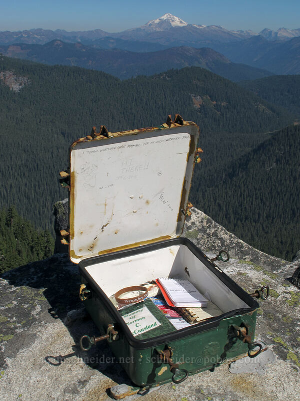 summit register box [Mt. McCausland, Henry M. Jackson Wilderness, Snohomish County, Washington]