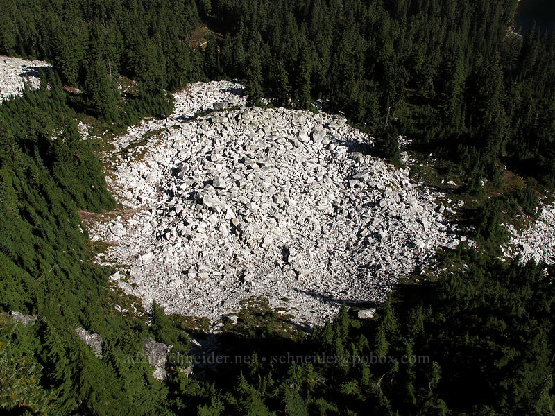 rockfall from Mt. McCausland [Mt. McCausland, Henry M. Jackson Wilderness, Snohomish County, Washington]