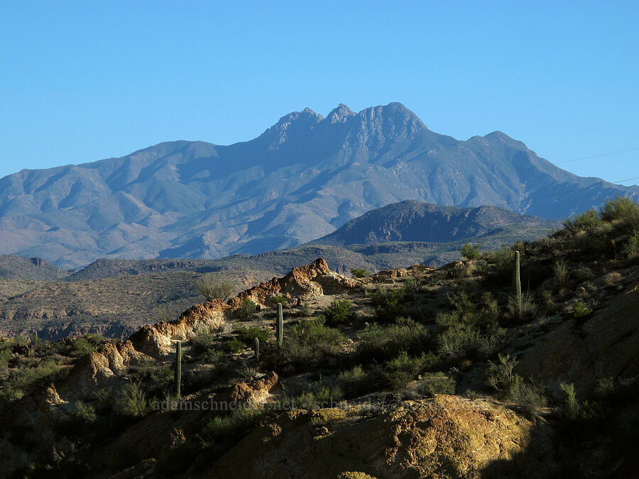 Four Peaks [Apache Trail (SR 88), Tonto National Forest, Maricopa County, Arizona]