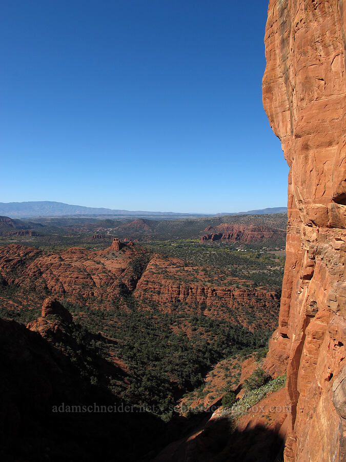 edge of the north side of Cathedral Rock [Cathedral Rock Trail, Coconino National Forest, Yavapai County, Arizona]