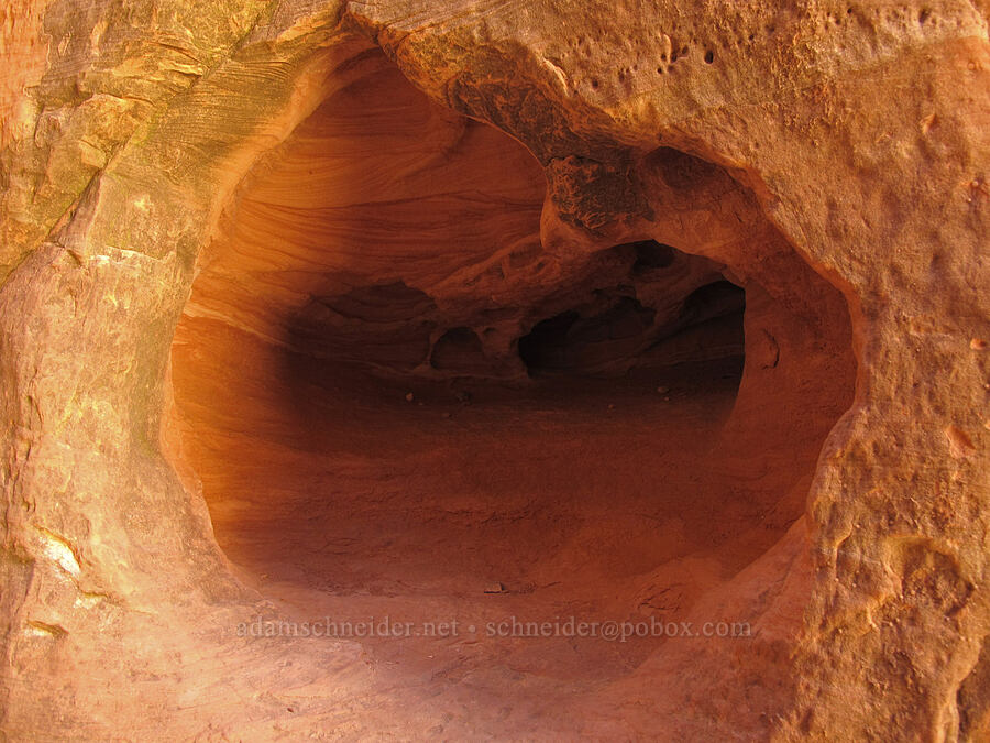 hole in the sandstone [Cathedral Rock, Coconino National Forest, Yavapai County, Arizona]