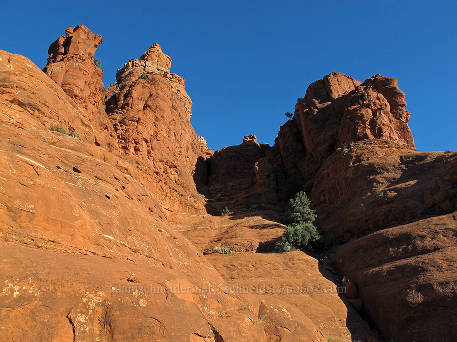 climbing route [Bell Rock, Munds Mountain Wilderness, Yavapai County, Arizona]