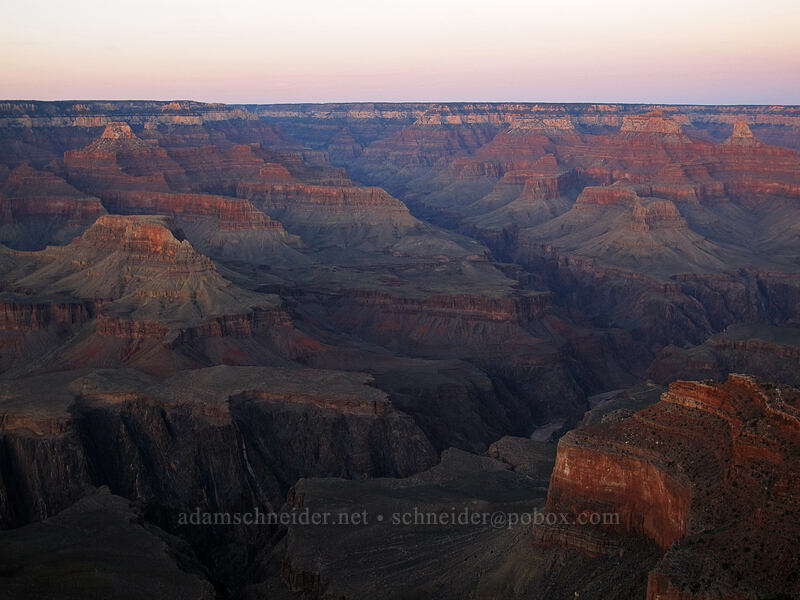 Grand Canyon at sunset [Hopi Point, Grand Canyon National Park, Coconino County, Arizona]