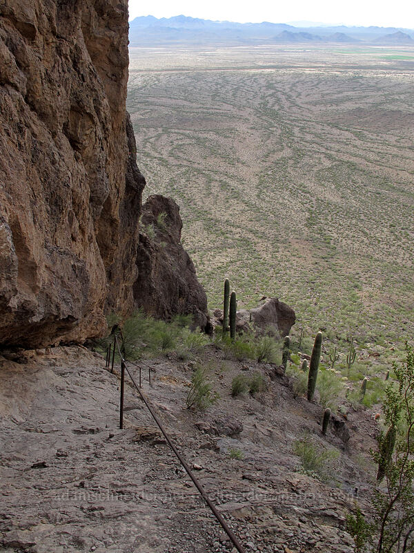 trail down from the saddle [Hunter Trail, Picacho Peak State Park, Pinal County, Arizona]