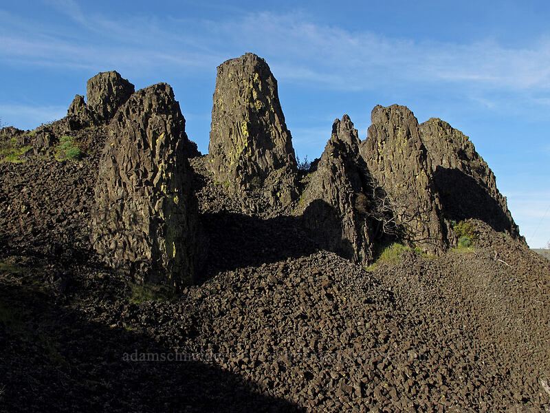 Memaloose Pinnacles [Memaloose State Park, Wasco County, Oregon]