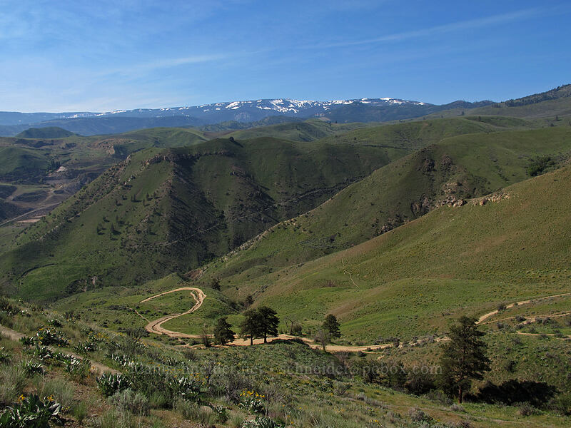 view to the south-southwest [Saddle Rock Trail, Wenatchee, Chelan County, Washington]