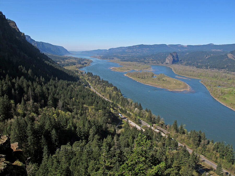 Columbia River [Munra Point Trail, Columbia River Gorge, Multnomah County, Oregon]