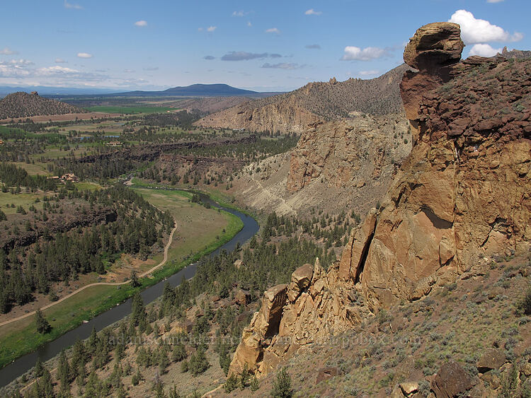 Monkey Face & Crooked River [Misery Ridge, Smith Rock State Park, Deschutes County, Oregon]