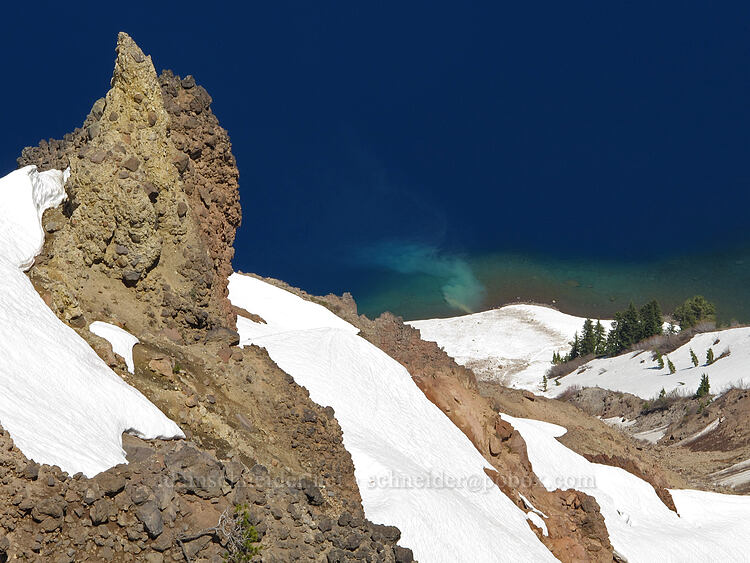 silty spring [Garfield Peak Trail, Crater Lake National Park, Klamath County, Oregon]