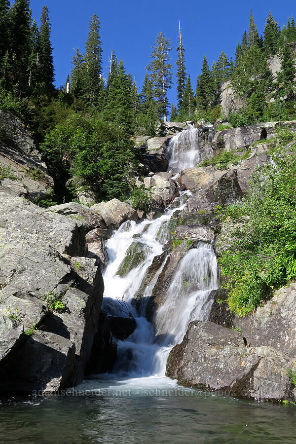 Leigh Creek Falls [Leigh Lake Trail, Cabinet Mountains Wilderness, Lincoln County, Montana]