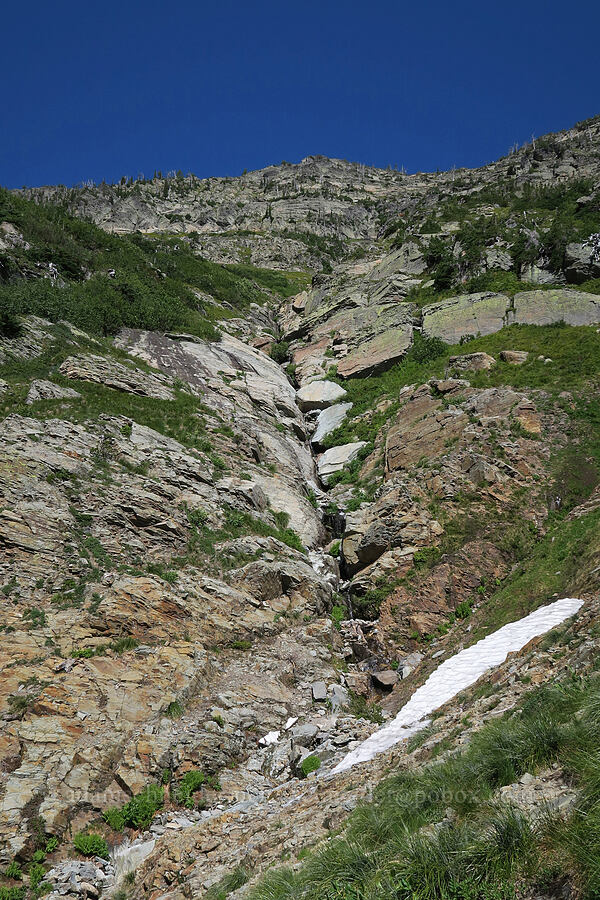 steep slope above Leigh Lake [above Leigh Lake, Cabinet Mountains Wilderness, Lincoln County, Montana]