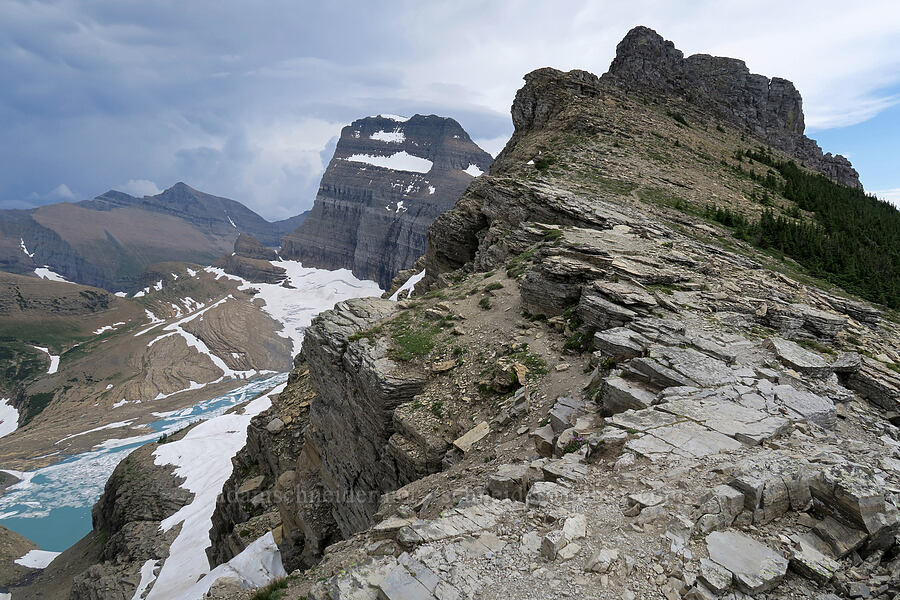 Mt. Gould & the Continental Divide [Garden Wall Trail, Glacier National Park, Glacier County, Montana]