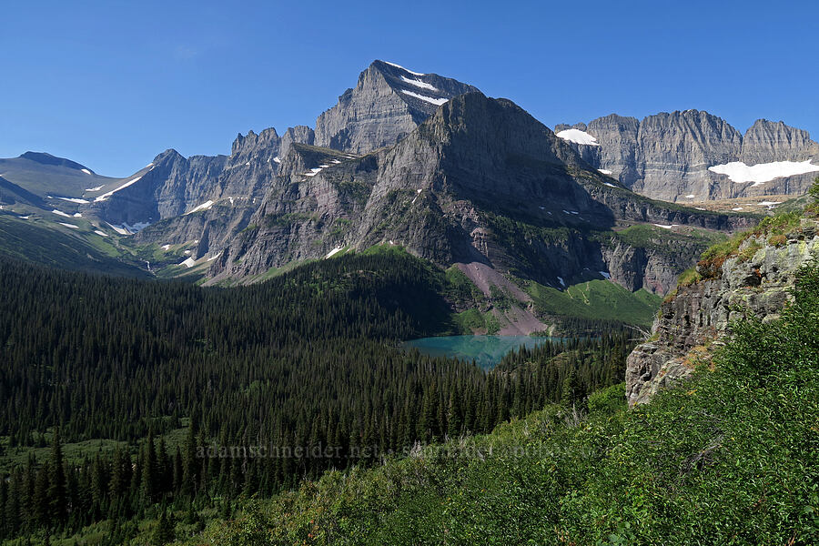 Mt. Gould, Angel Wing, & Grinnell Lake [Grinnell Glacier Trail, Glacier National Park, Glacier County, Montana]