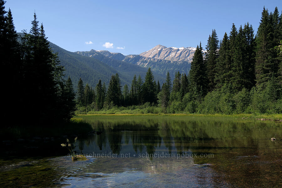 Stanton Creek & Great Northern Mountain [Stanton Lake Trail, Great Bear Wilderness, Flathead County, Montana]