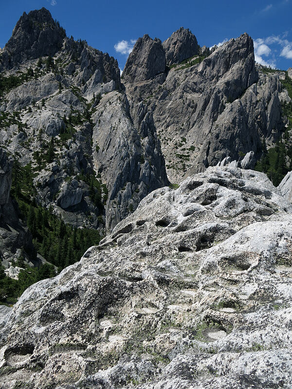 pitted granite [The Observation Deck, Castle Crags Wilderness, California]