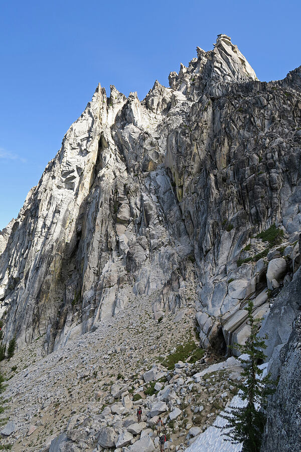 sharp rocks [below Aasgard Pass, Alpine Lakes Wilderness, Chelan County, Washington]