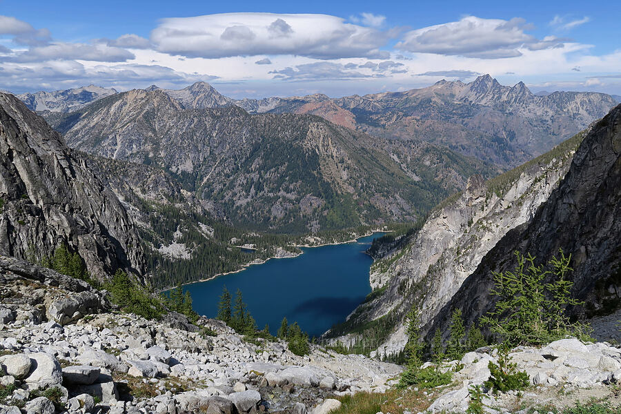 Colchuck Lake & the Central Cascades [below Aasgard Pass, Alpine Lakes Wilderness, Chelan County, Washington]