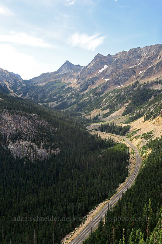North Cascades Highway & Copper Mountain [Washington Pass Overlook, Okanogan-Wenatchee National Forest, Okanogan County, Washington]